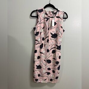 Banana‎ Republic Pink and Black Floral Mini Dress NWT